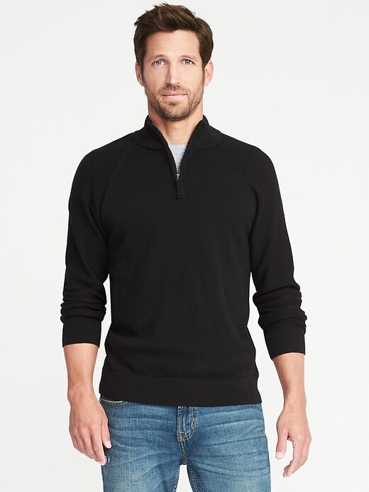 Mock-Neck 1/4-Zip Sweater for Men | Old Navy