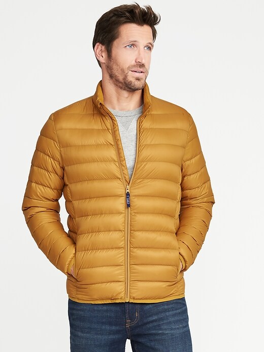 Packable Narrow Channel Down Jacket for Men Old Navy