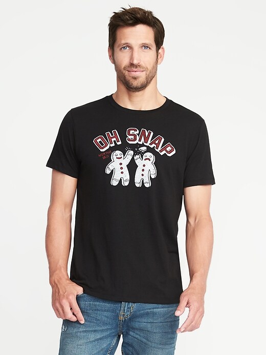 Graphic Crew-Neck Tee for Men