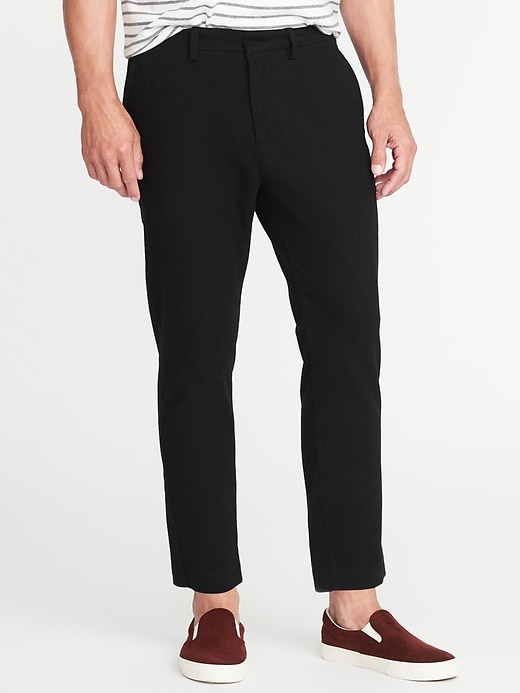 View large product image 1 of 2. Relaxed Slim Signature Built-In Flex Cropped Trousers for Men