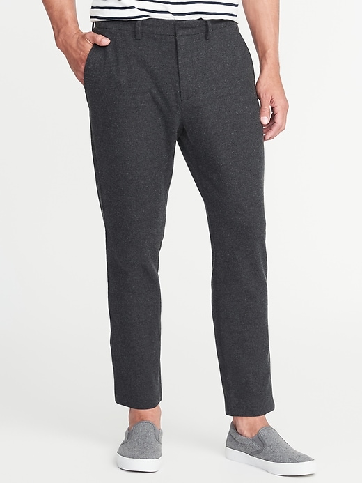 View large product image 1 of 1. Relaxed Slim Signature Built-In Flex Cropped Trousers for Men