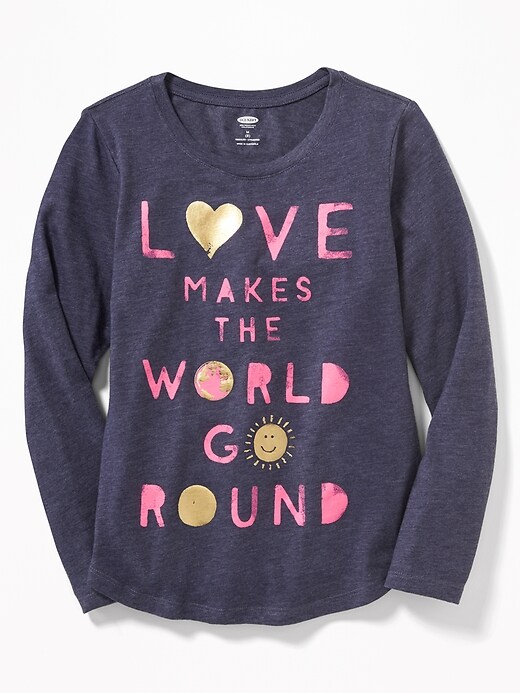 Graphic Long-Sleeve Tee for Girls | Old Navy