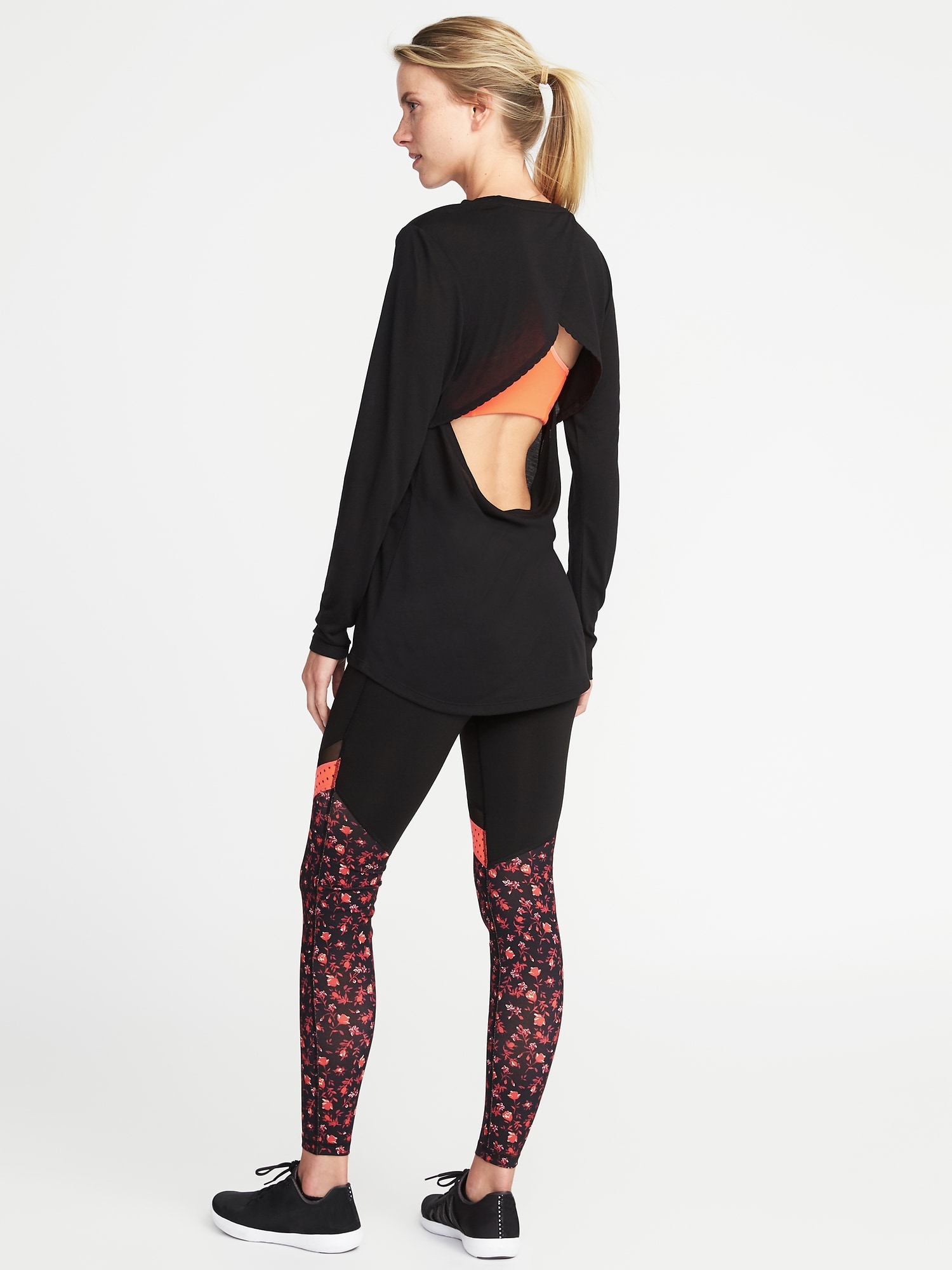 CutOut Back Performance Tee for Women Old Navy