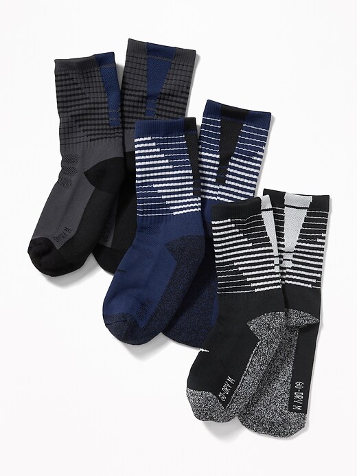 Old Navy Go-Dry Crew Socks 3-Pack for Boys. 1