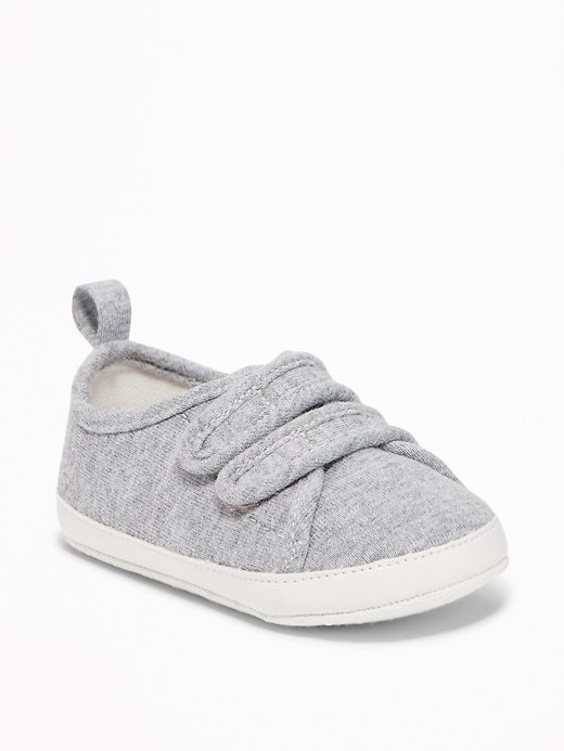 View large product image 1 of 4. Jersey Secure-Close Sneakers for Baby