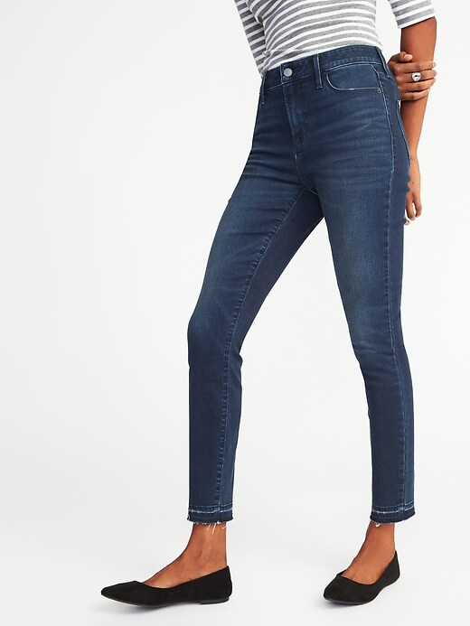 High-Rise Raw-Edge Rockstar Jeans for Women | Old Navy