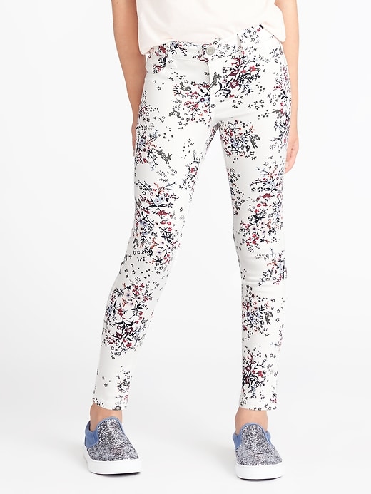 View large product image 1 of 3. Ballerina 360&#176 Stretch Floral Print Jeggings for Girls