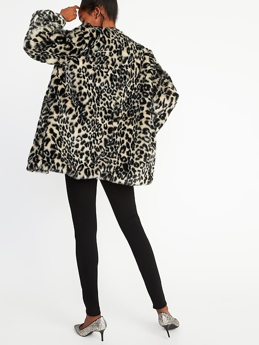 Image number 2 showing, Collarless Faux-Fur Coat for Women