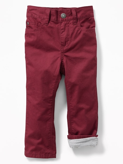 Relaxed TwillLined 5Pocket Pants for Toddler Boys Old Navy
