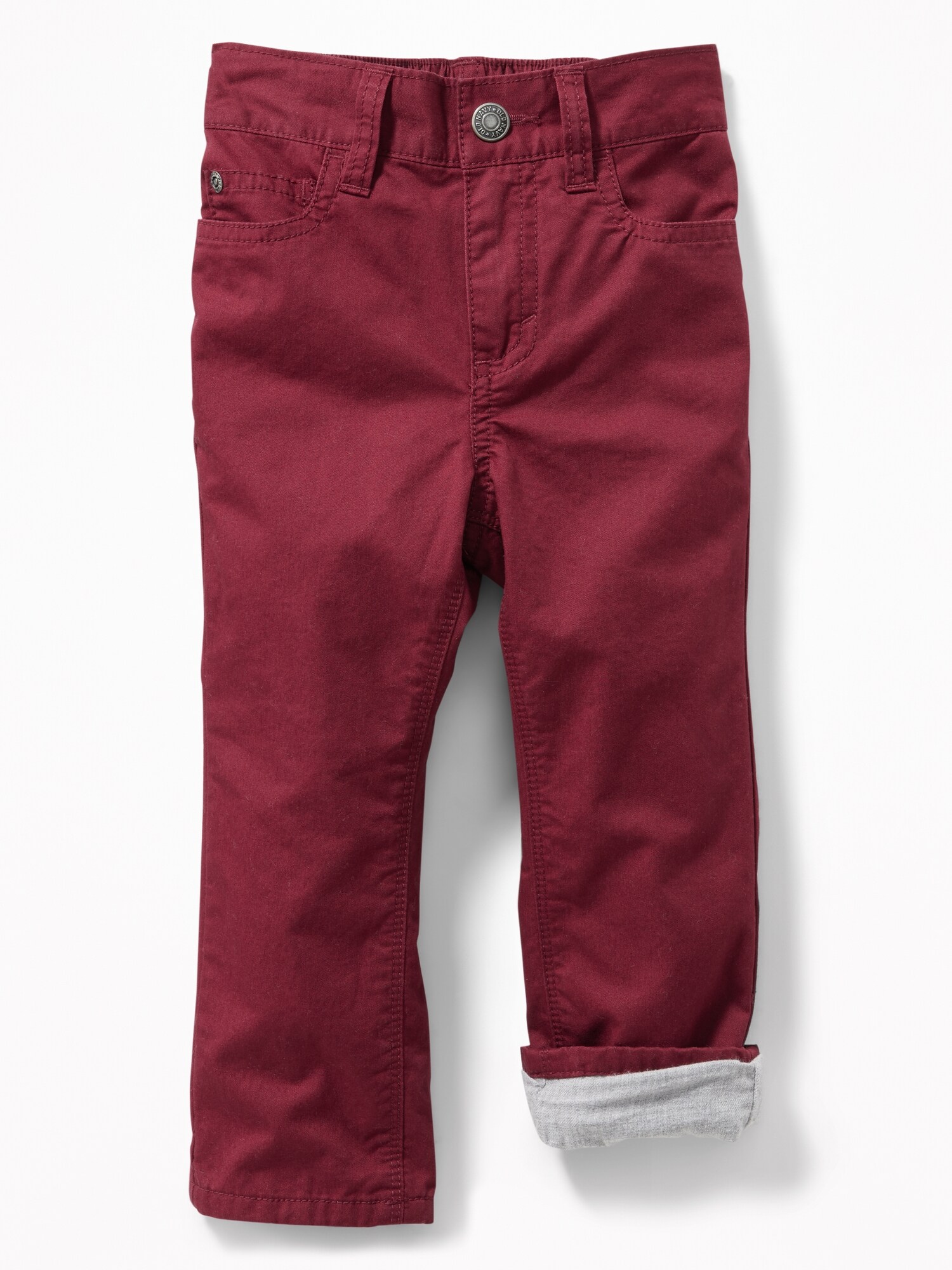 Relaxed TwillLined 5Pocket Pants for Toddler Boys Old Navy