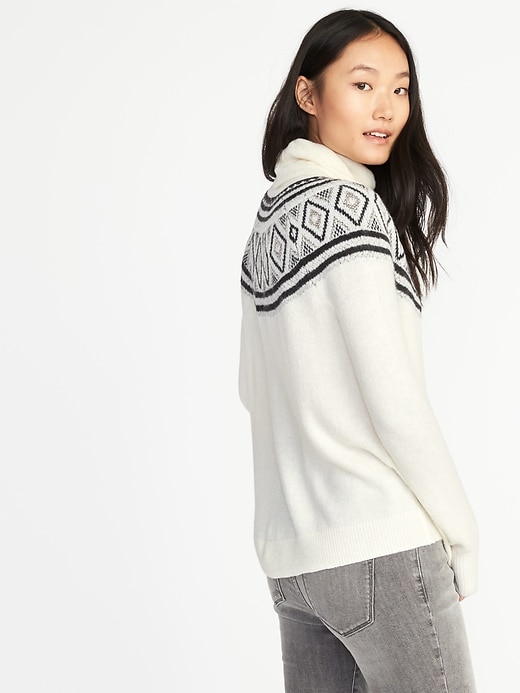 Image number 2 showing, Brushed-Knit Turtleneck Sweater for Women