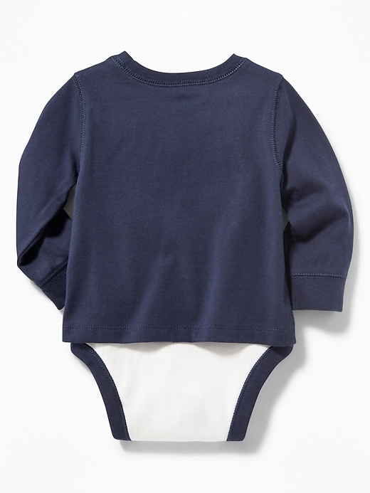 View large product image 2 of 2. 2-in-1 Graphic Bodysuit For Baby