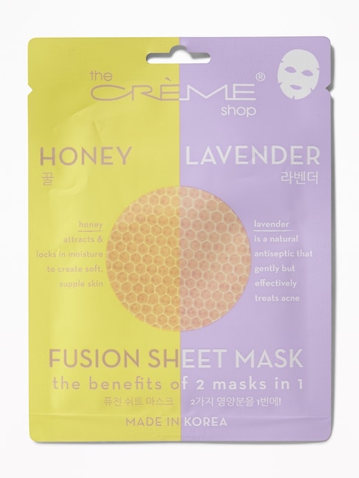 View large product image 1 of 2. The Crème Shop&#174 Honey Lavender Fusion Sheet Mask