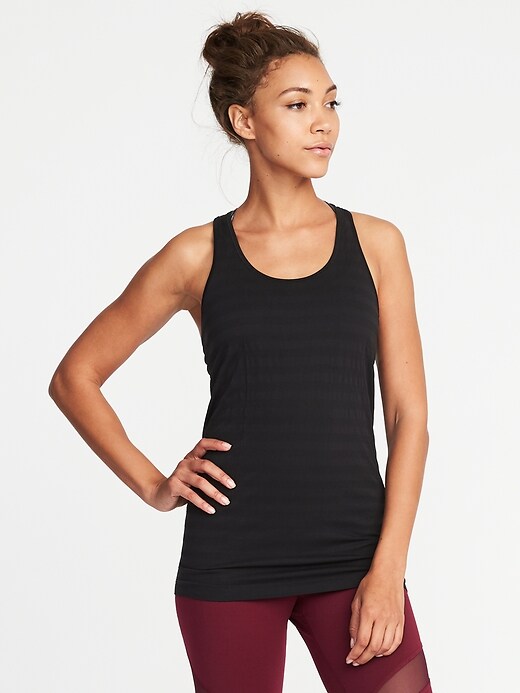 Image number 1 showing, Seamless Racerback Performance Tank for Women