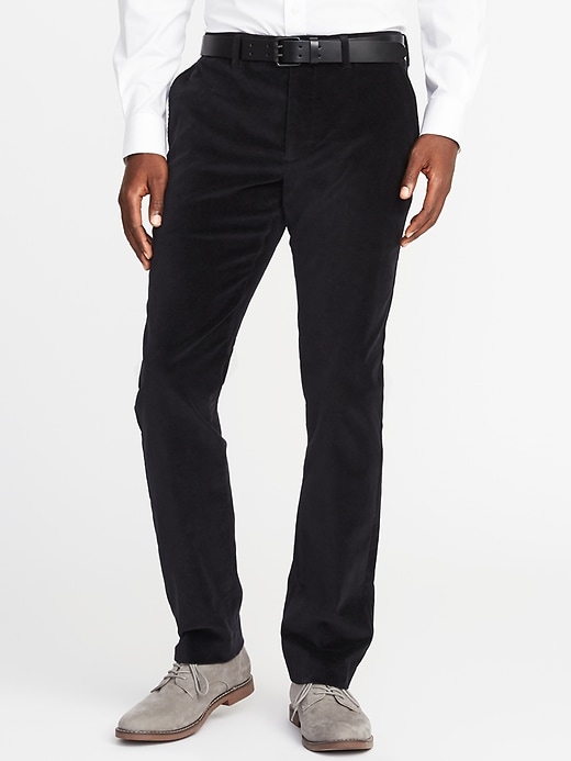 View large product image 1 of 2. Slim Signature Built-In Flex Velvet Pants for Men