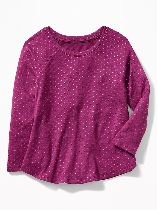 View large product image 1 of 1. Sweater-Knit Swing Top for Girls