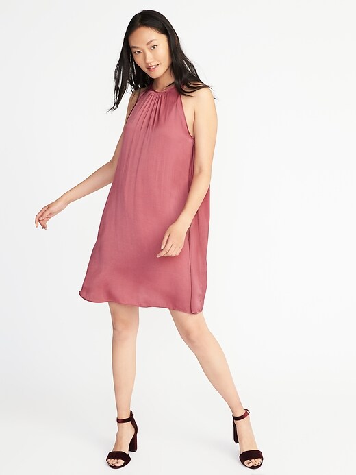 High-Neck Swing Dress for Women | Old Navy