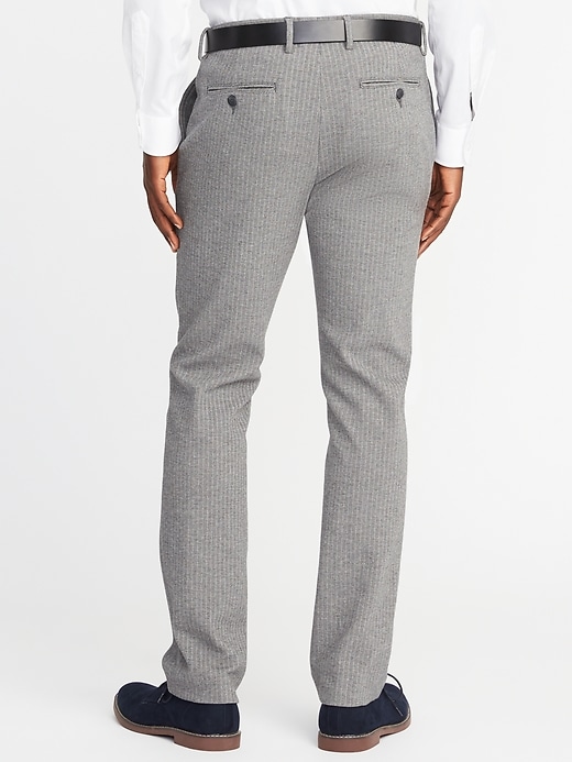 View large product image 2 of 2. Slim Signature Built-In Flex Herringbone Dress Pants for Men
