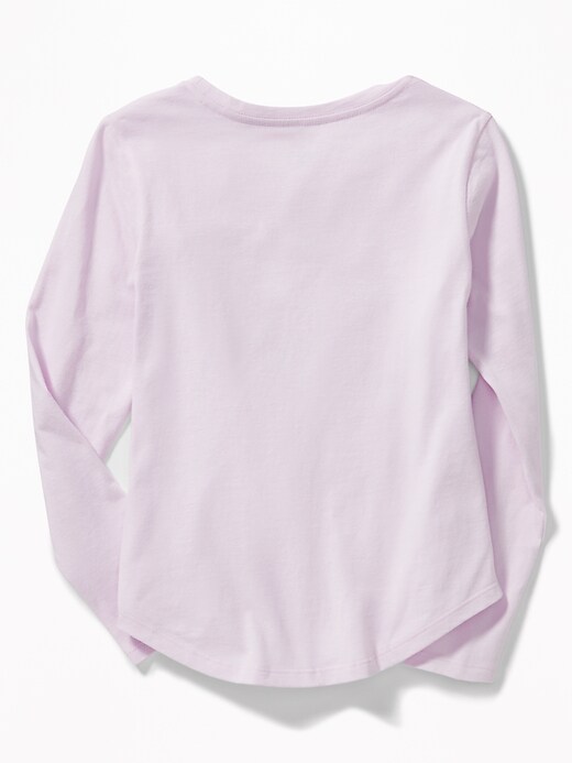 View large product image 2 of 2. Graphic Crew-Neck Tee for Girls
