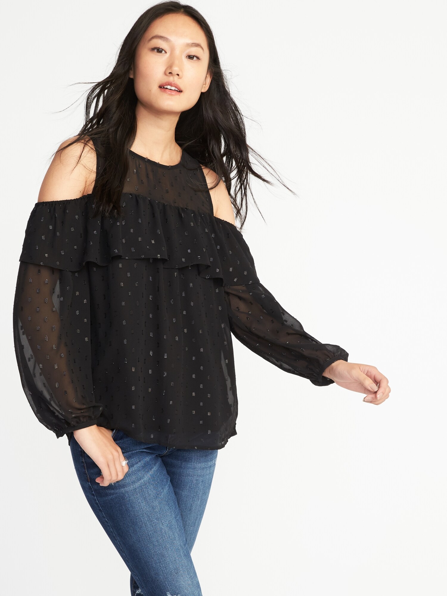 Old navy 2025 cold shoulder tops