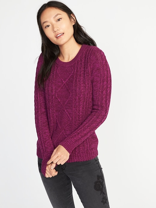 Classic Cable-Knit Sweater for Women | Old Navy