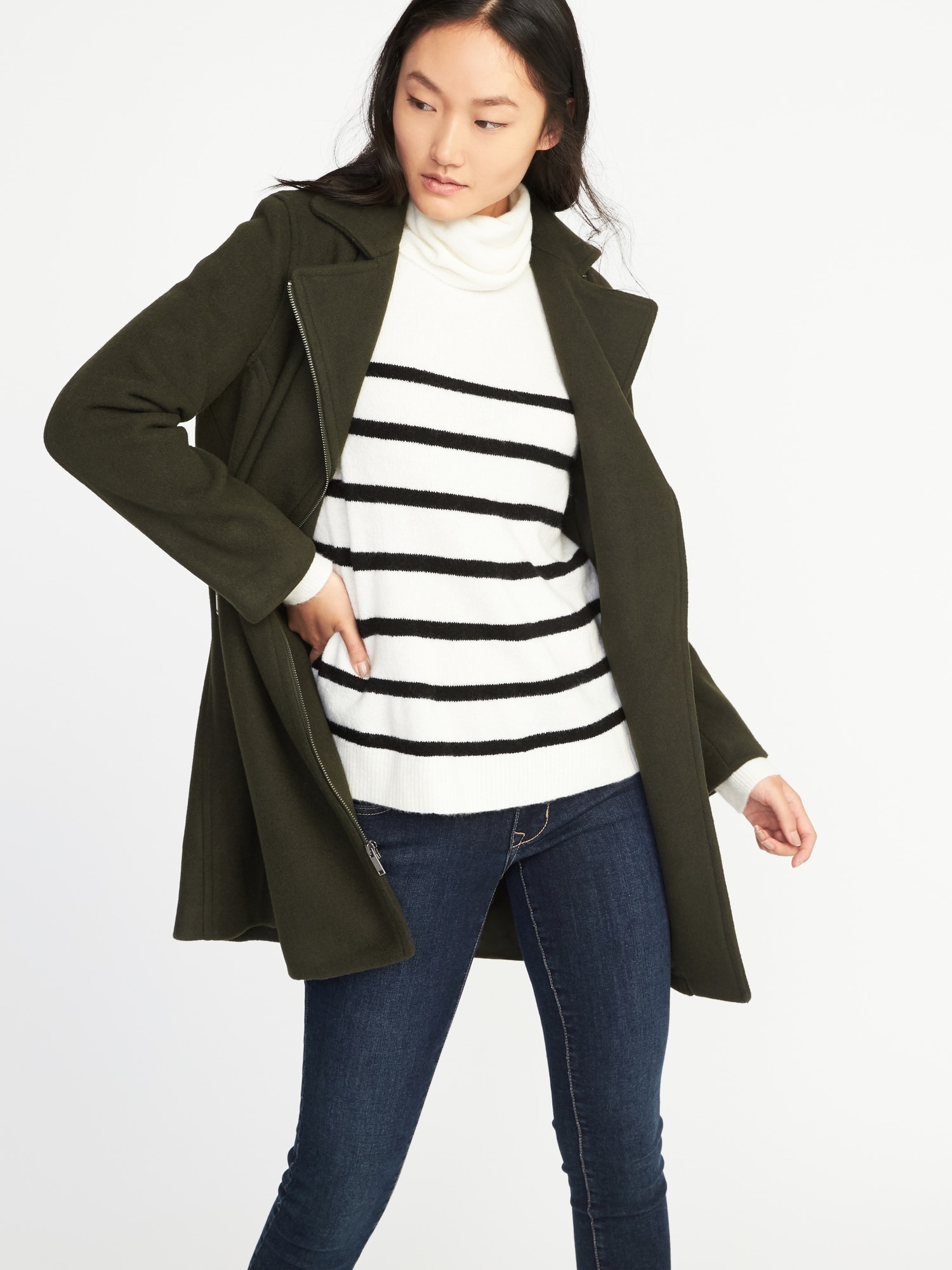 Old navy long deals moto jacket