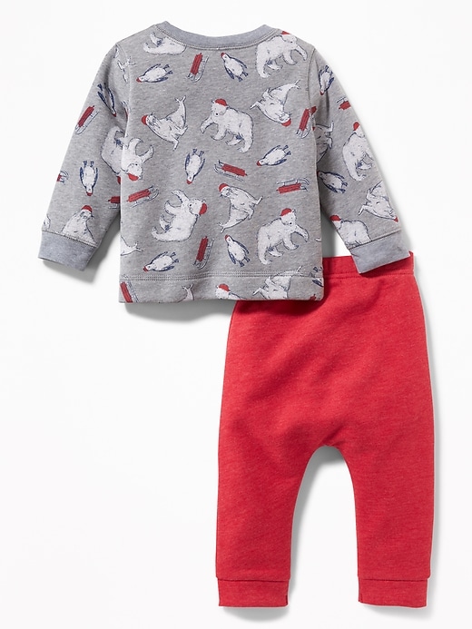 View large product image 2 of 2. Printed Sweatshirt & Joggers Set for Baby