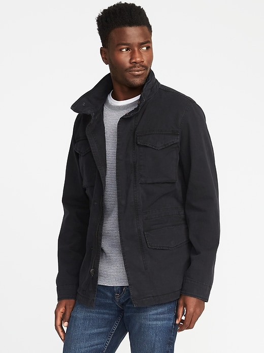 Image number 1 showing, Garment-Dyed Built-In-Flex Twill Jacket for Men