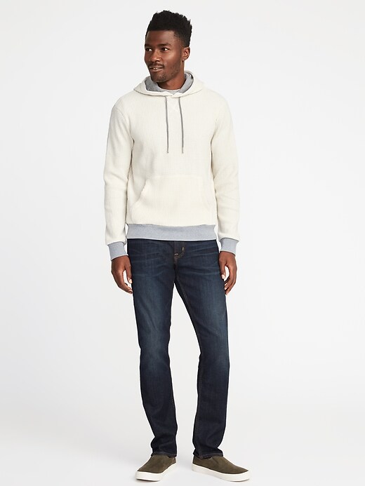 Image number 3 showing, Thermal-Knit Color-Block Hoodie
