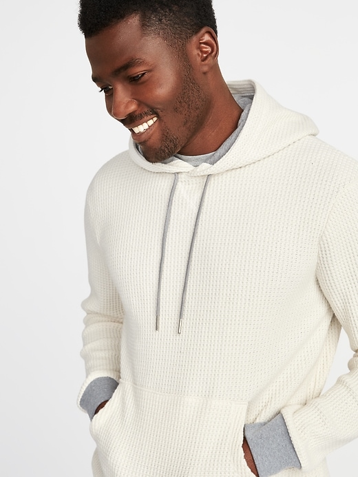 Image number 4 showing, Thermal-Knit Color-Block Hoodie