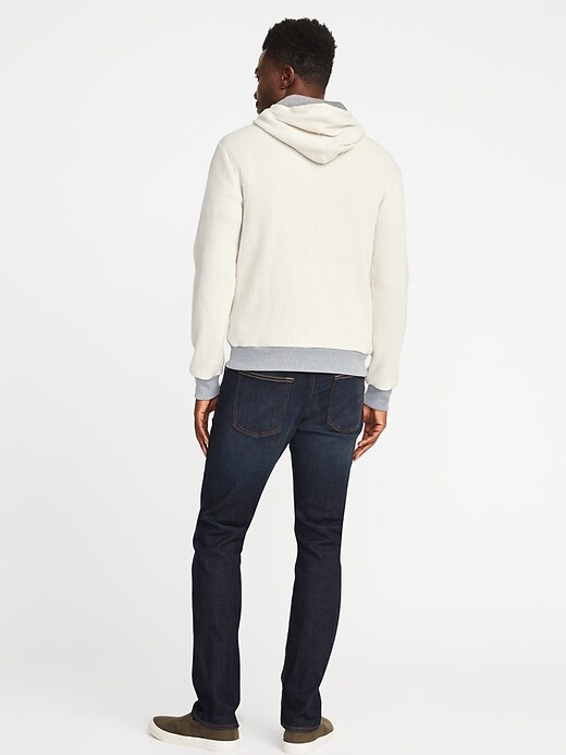 Thermal-Knit Color-Block Hoodie for Men | Old Navy