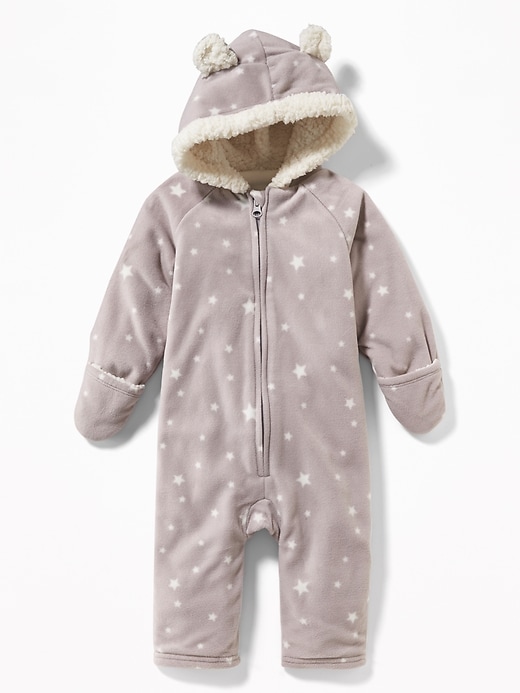 View large product image 2 of 2. Micro Performance Fleece Critter One-Piece for Baby