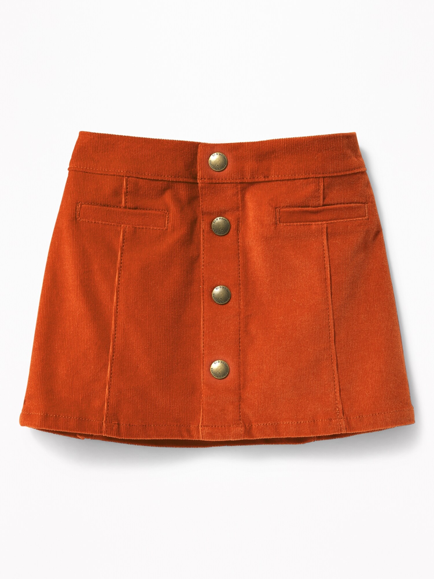 ButtonFront Corduroy Skirt for Toddler Girls Old Navy