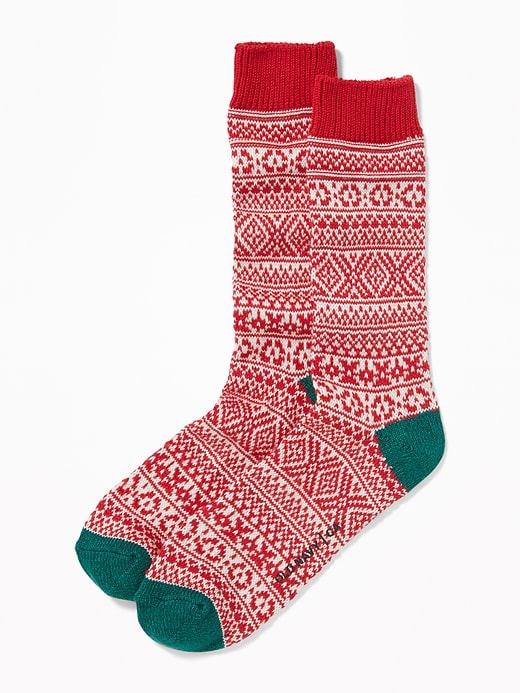 View large product image 1 of 1. Go-Warm Patterned Socks for Men
