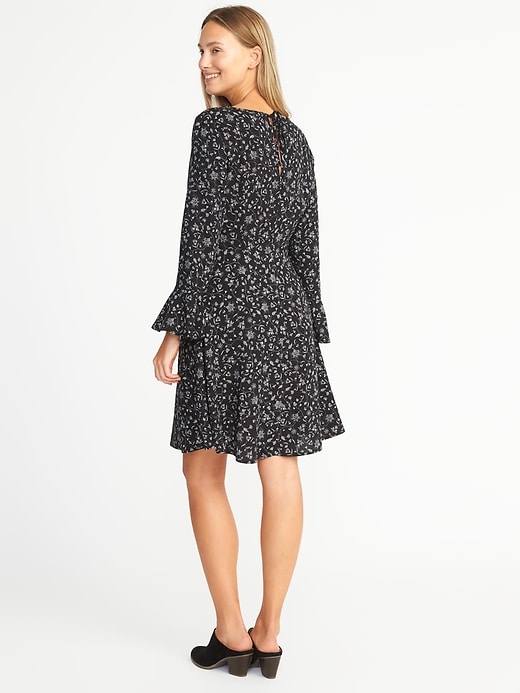 Tie-Back Fit & Flare Dress for Women | Old Navy