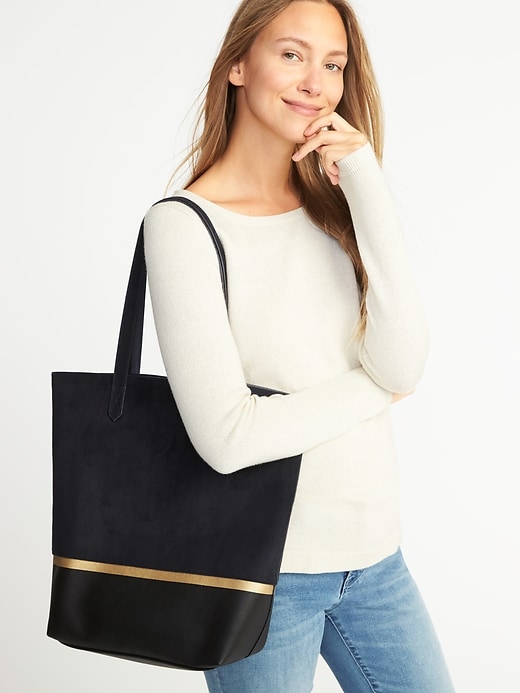 Color-Blocked Tote for Women | Old Navy