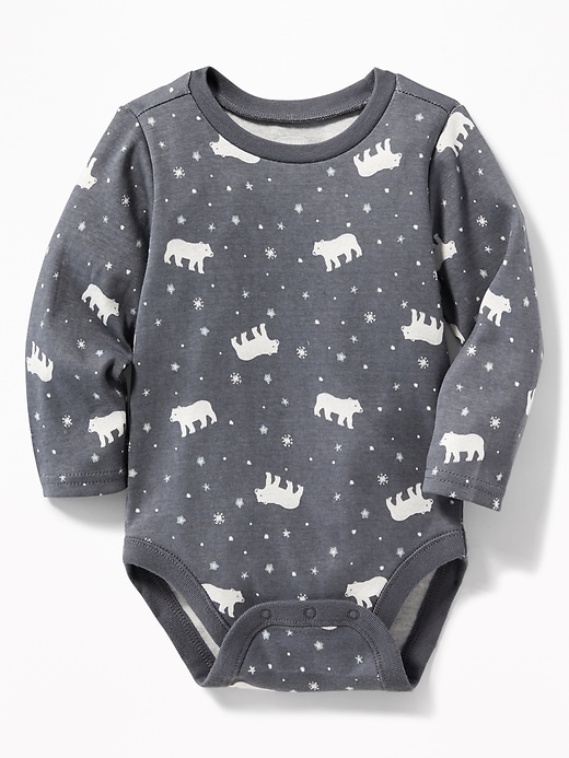View large product image 1 of 1. Printed Jersey Bodysuit for Baby