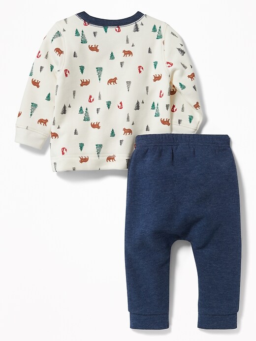 View large product image 2 of 3. Printed Sweatshirt & Fleece Pants Set for Baby