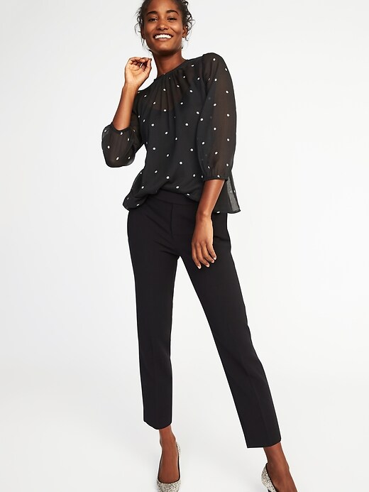 Star-Printed Chiffon Blouse for Women | Old Navy