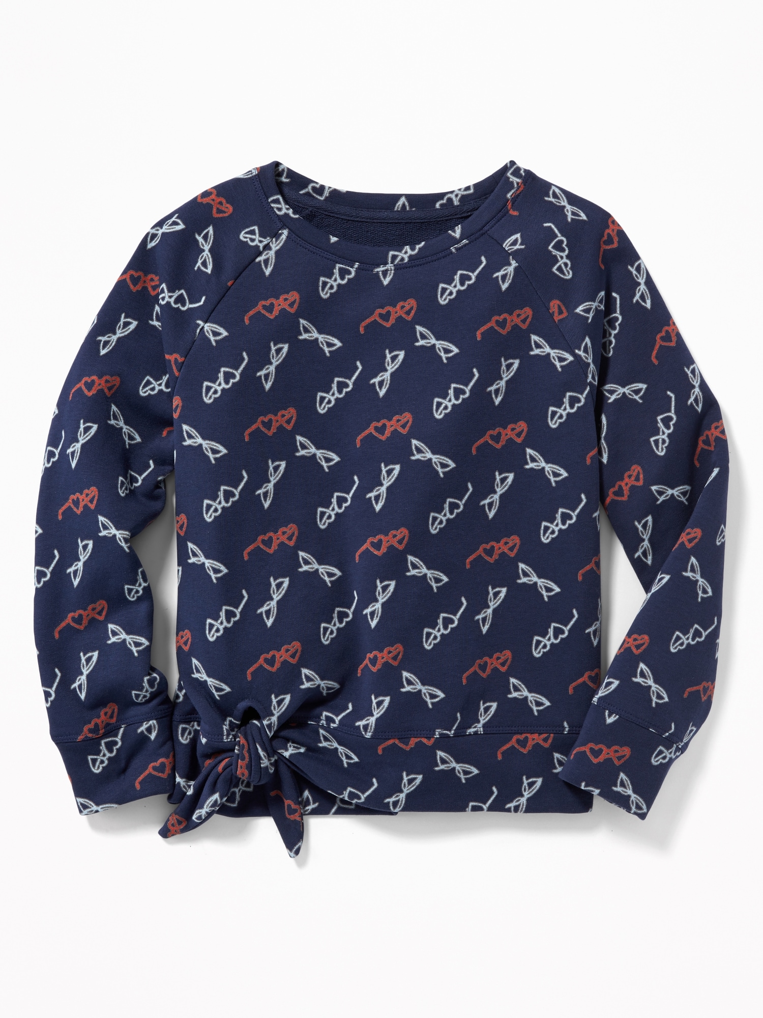 French-Terry Side-Tie Sweatshirt for Girls | Old Navy