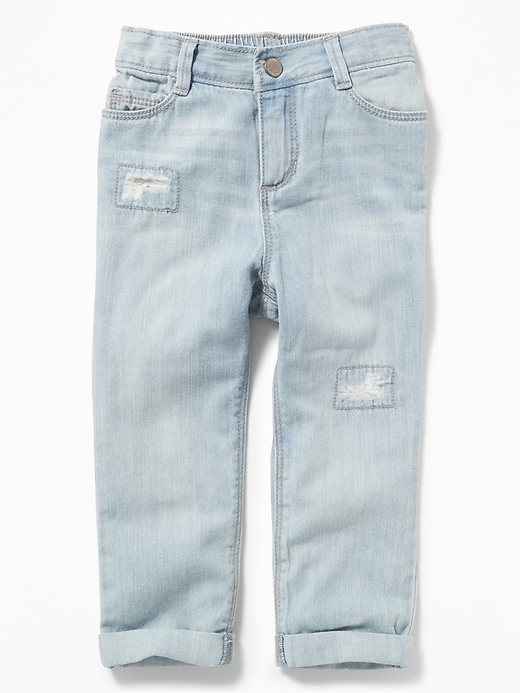 View large product image 1 of 2. Distressed Boyfriend Jeans for Toddler Girls