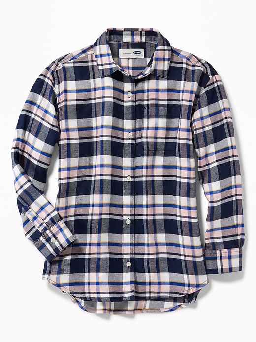 View large product image 1 of 1. Boyfriend Flannel Tunic for Girls