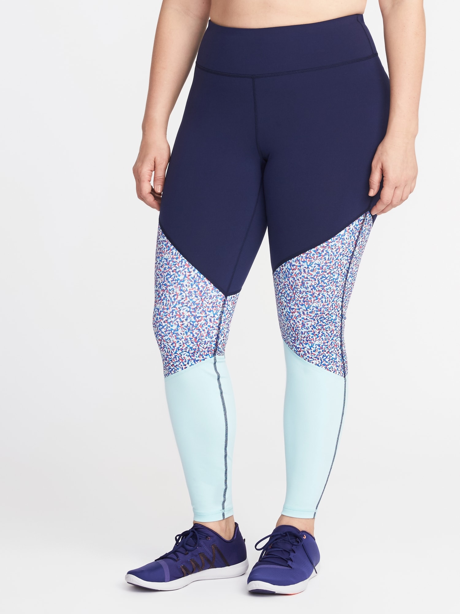 Old Navy Active Go Dry Athletic Leggings with Side Zip Pockets
