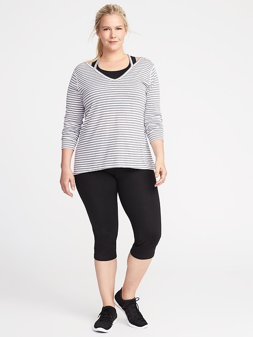 Image number 3 showing, Go-Dry Crossback Plus-Size Top