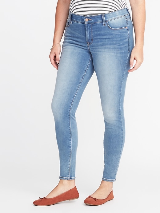 Image number 1 showing, Secret-Slim Pockets + Waistband Built-In Warm Plus-Size Rockstar Jeans