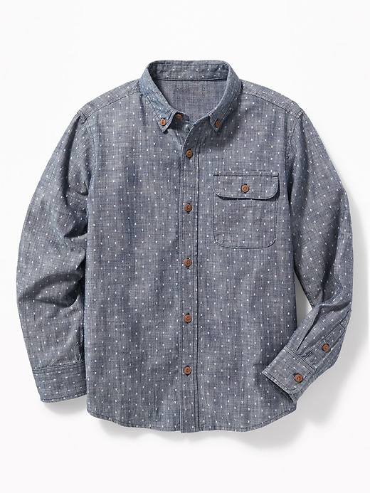 Button-Down Collar Pocket Shirt For Boys | Old Navy