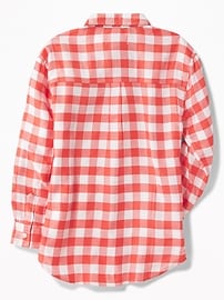 View large product image 3 of 4. Boyfriend Flannel Tunic for Girls