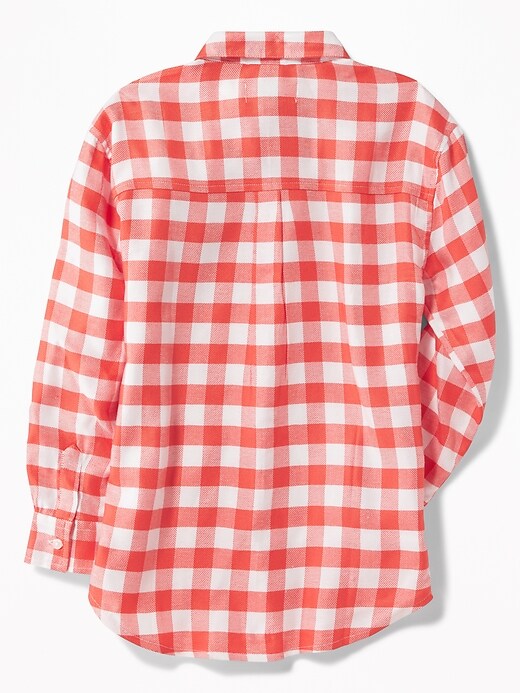 View large product image 2 of 4. Boyfriend Flannel Tunic for Girls