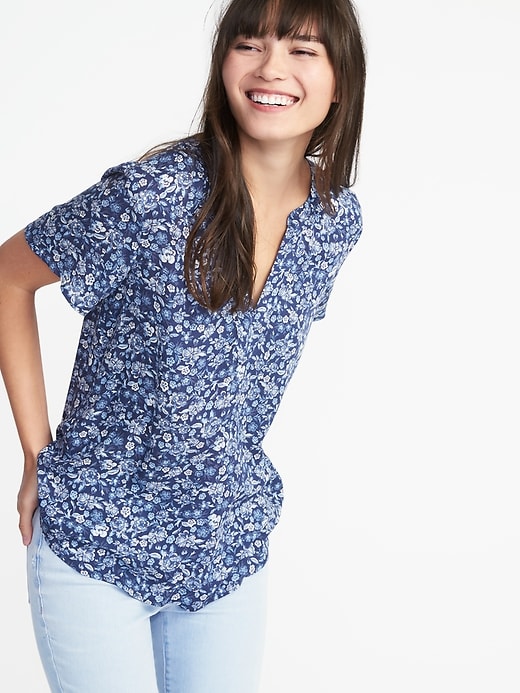 Lightweight Shirred Top for Women | Old Navy