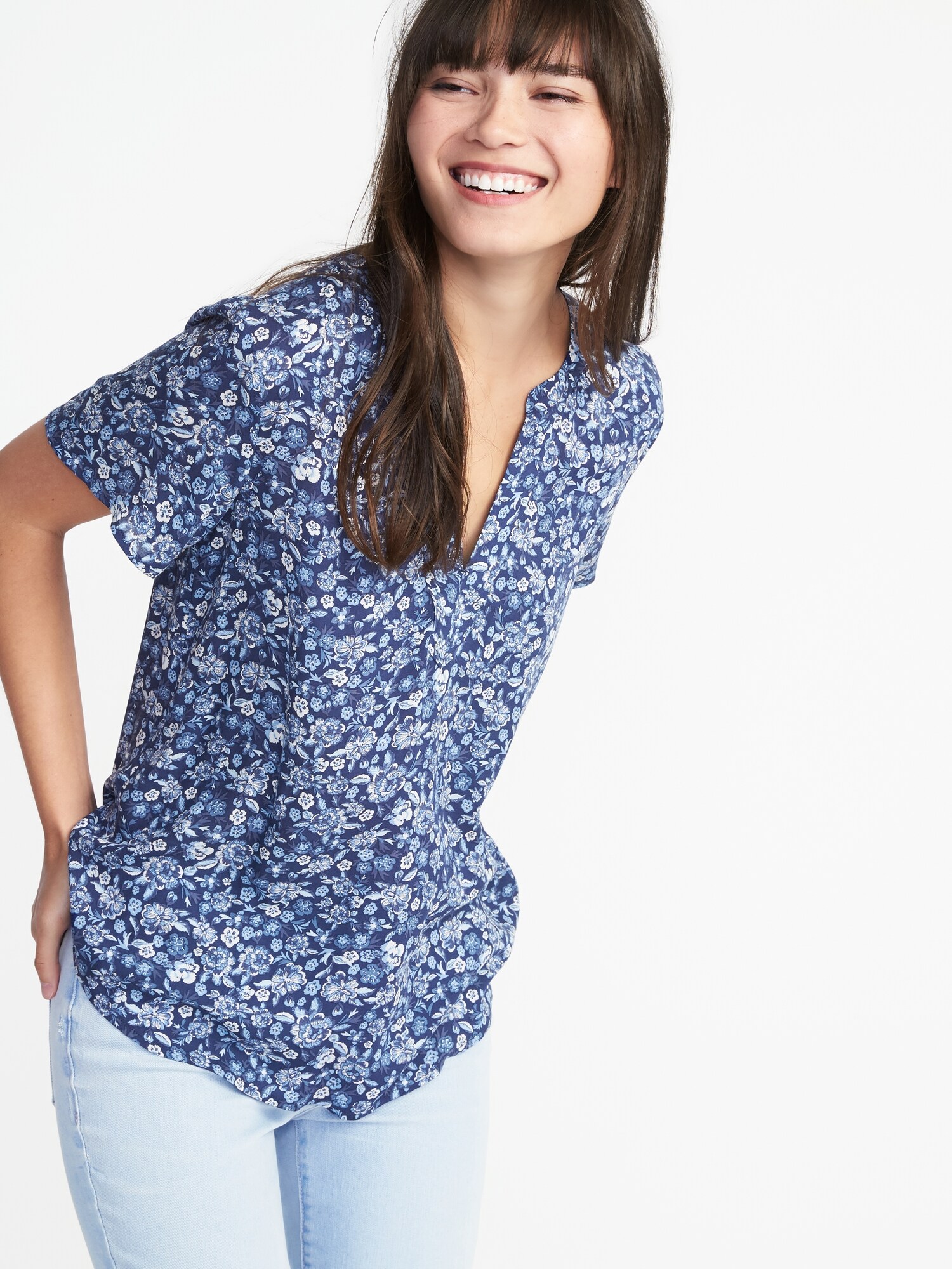 Lightweight Shirred Top for Women | Old Navy